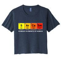 Sarcasm Primary Elements of Humor Women's Crop Top Tee