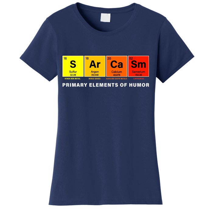 Sarcasm Primary Elements of Humor Women's T-Shirt