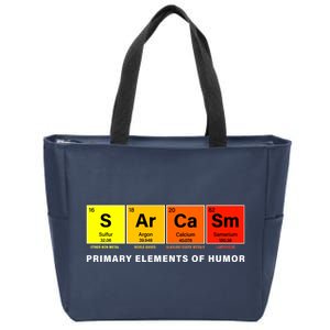 Sarcasm Primary Elements of Humor Zip Tote Bag