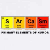 Sarcasm Primary Elements of Humor Garment-Dyed Sweatshirt