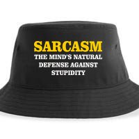 Sarcasm The Mind's Natural Defense Sustainable Bucket Hat