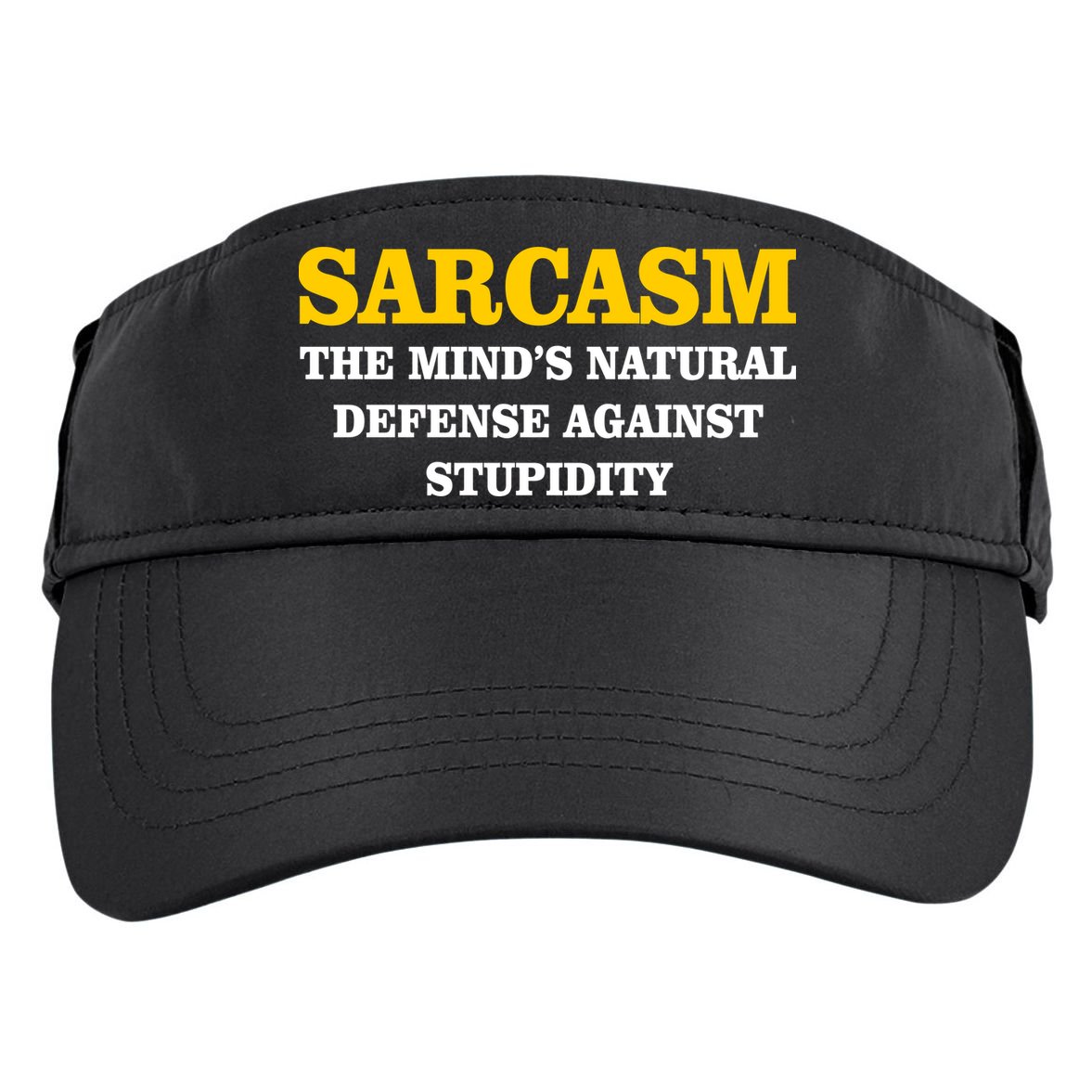Sarcasm The Mind's Natural Defense Adult Drive Performance Visor