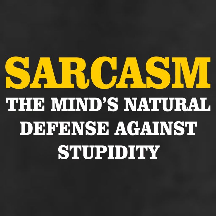 Sarcasm The Mind's Natural Defense Adult Drive Performance Visor