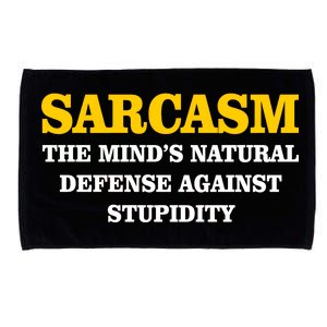 Sarcasm The Mind's Natural Defense Microfiber Hand Towel