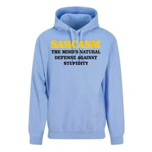 Sarcasm The Mind's Natural Defense Unisex Surf Hoodie