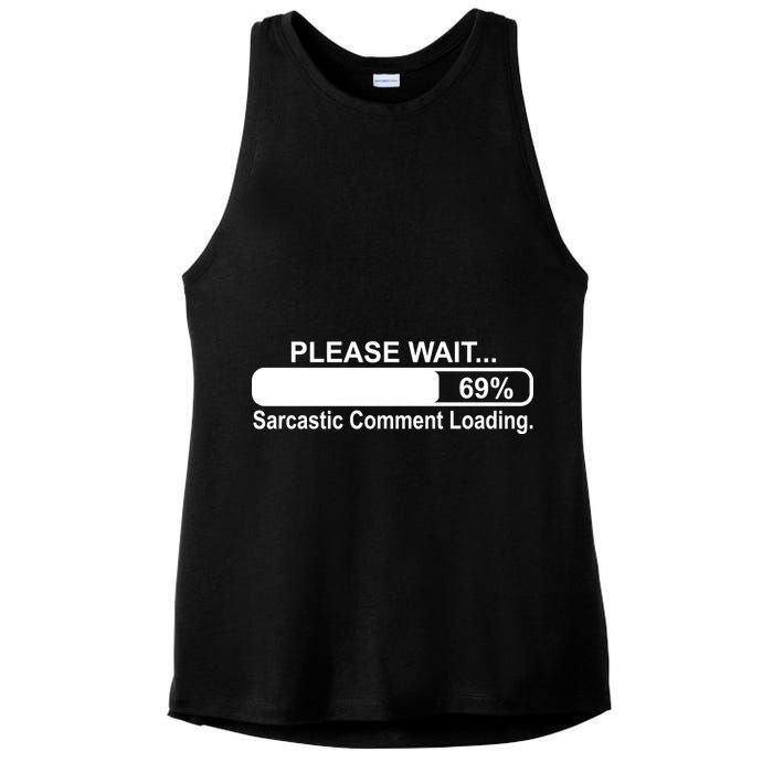 Sarcastic Comment Loading Ladies PosiCharge Tri-Blend Wicking Tank