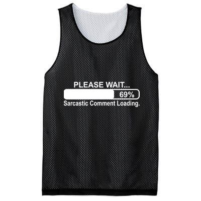 Sarcastic Comment Loading Mesh Reversible Basketball Jersey Tank