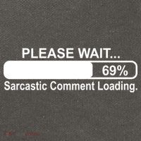 Sarcastic Comment Loading Cotton Canvas Backpack