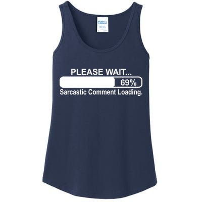 Sarcastic Comment Loading Ladies Essential Tank