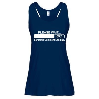 Sarcastic Comment Loading Ladies Essential Flowy Tank