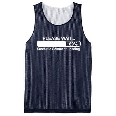 Sarcastic Comment Loading Mesh Reversible Basketball Jersey Tank