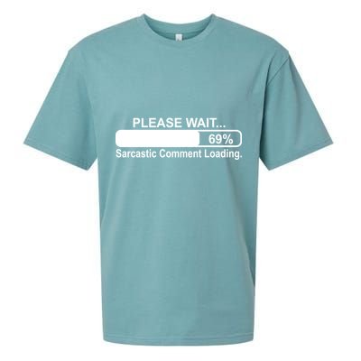 Sarcastic Comment Loading Sueded Cloud Jersey T-Shirt