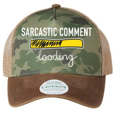 Sarcastic Comment Loading Funny Meme Legacy Tie Dye Trucker Hat