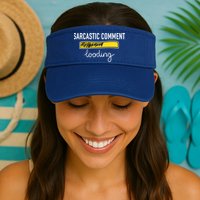 Sarcastic Comment Loading Funny Meme Valucap Bio-Washed Visor