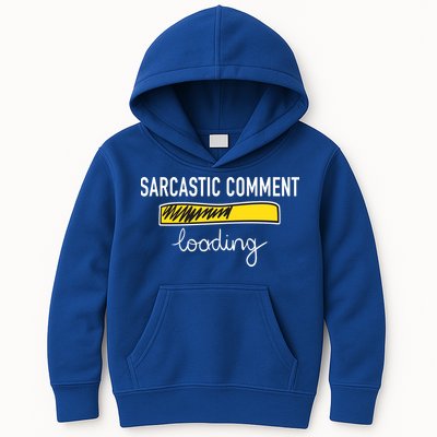 Sarcastic Comment Loading Funny Meme Kids Hoodie
