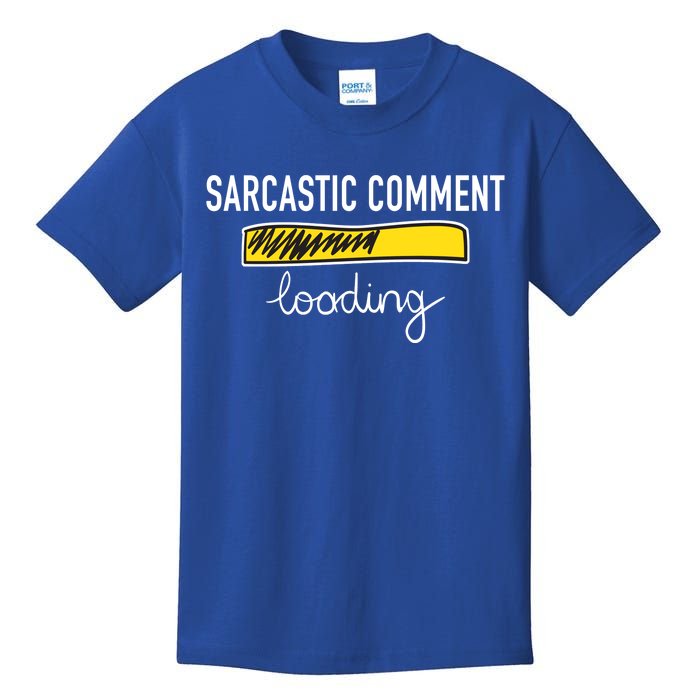 Sarcastic Comment Loading Funny Meme Kids T-Shirt