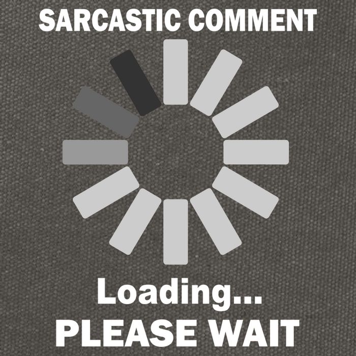 Sarcastic Comment Loading Please Wait Cotton Canvas Backpack