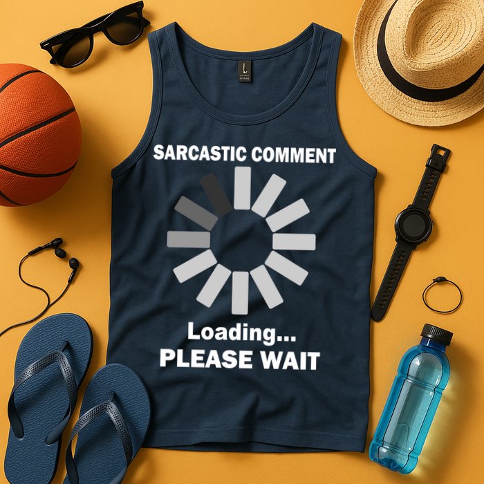 Sarcastic Comment Loading Please Wait Tank Top