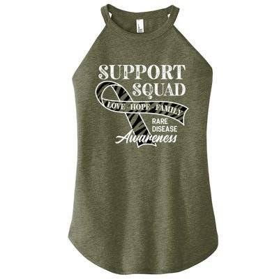 Support Awareness Squad I Zebra Ribbon I Rare Diseases Women’s Perfect Tri Rocker Tank