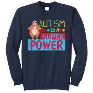 Sloth Autism Superpower Awarenesss Sweatshirt