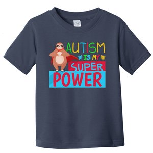 Sloth Autism Superpower Awarenesss Toddler T-Shirt