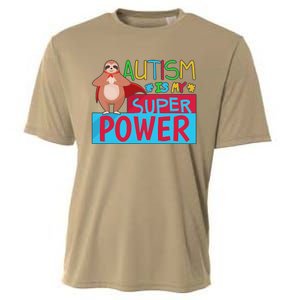 Sloth Autism Superpower Awarenesss Cooling Performance Crew T-Shirt