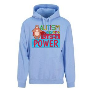 Sloth Autism Superpower Awarenesss Unisex Surf Hoodie