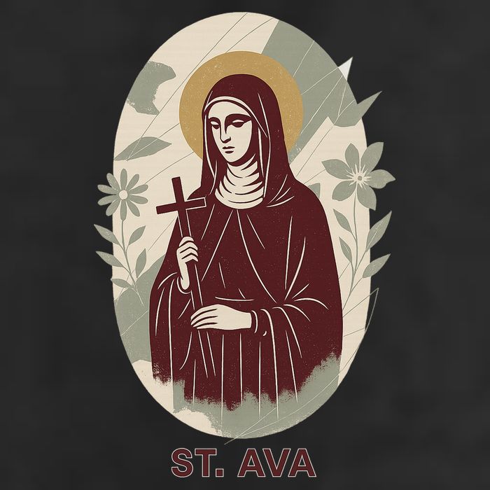 Saint Ava 7 Panel Mesh Trucker Snapback Hat