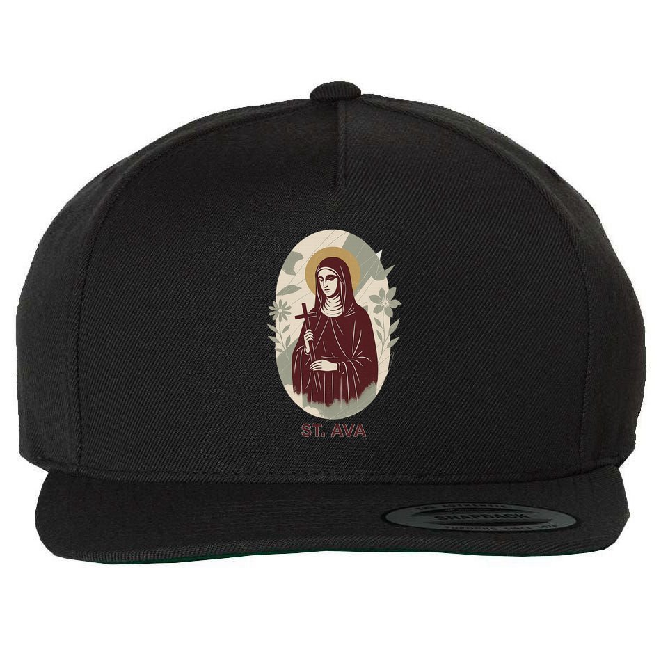 Saint Ava Wool Snapback Cap