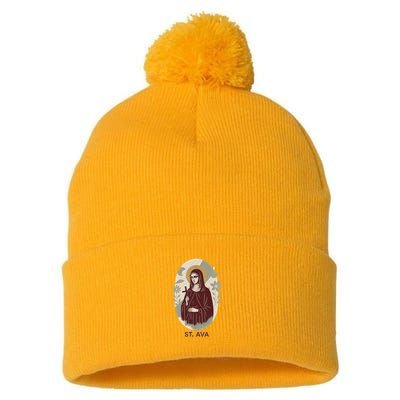 Saint Ava Pom Pom 12in Knit Beanie