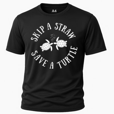 Skip A Straw Save A Turtle Cute Turtle Graphic Gift Performance Shirt