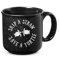 Skip A Straw Save A Turtle Cute Turtle Graphic Gift 15oz Campfire Ceramic Mug