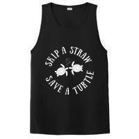 Skip A Straw Save A Turtle Cute Turtle Graphic Gift PosiCharge Competitor Tank