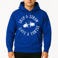Skip A Straw Save A Turtle Cute Turtle Graphic Gift Hoodie