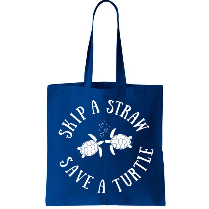 Skip A Straw Save A Turtle Cute Turtle Graphic Gift Bag