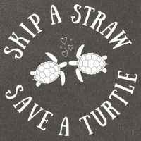 Skip A Straw Save A Turtle Cute Turtle Graphic Gift Cotton Canvas Backpack
