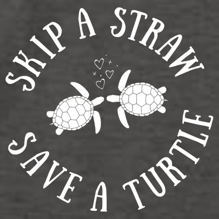 Skip A Straw Save A Turtle Cute Turtle Graphic Gift Vector Backpack