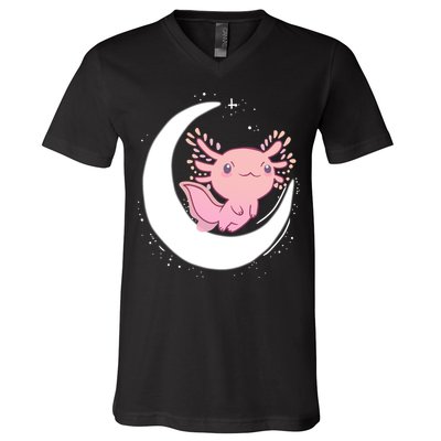 Space Axolotl V-Neck T-Shirt