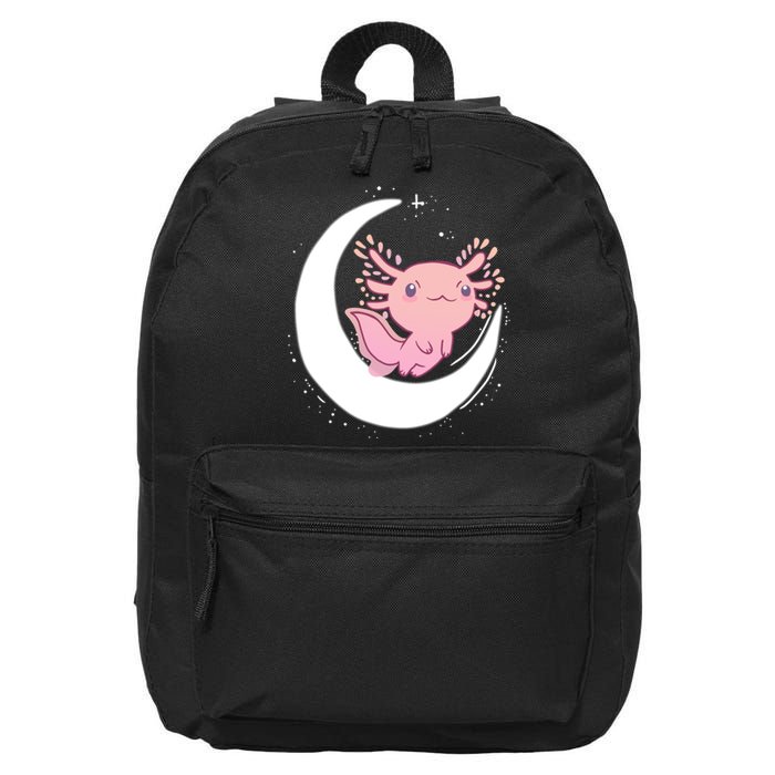 Space Axolotl 16 in Basic Backpack