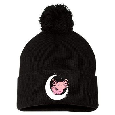 Space Axolotl Pom Pom 12in Knit Beanie