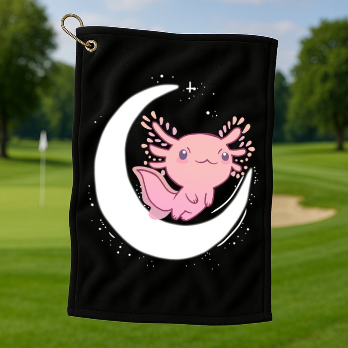 Space Axolotl Golf Towel