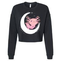 Space Axolotl Cropped Pullover Crew