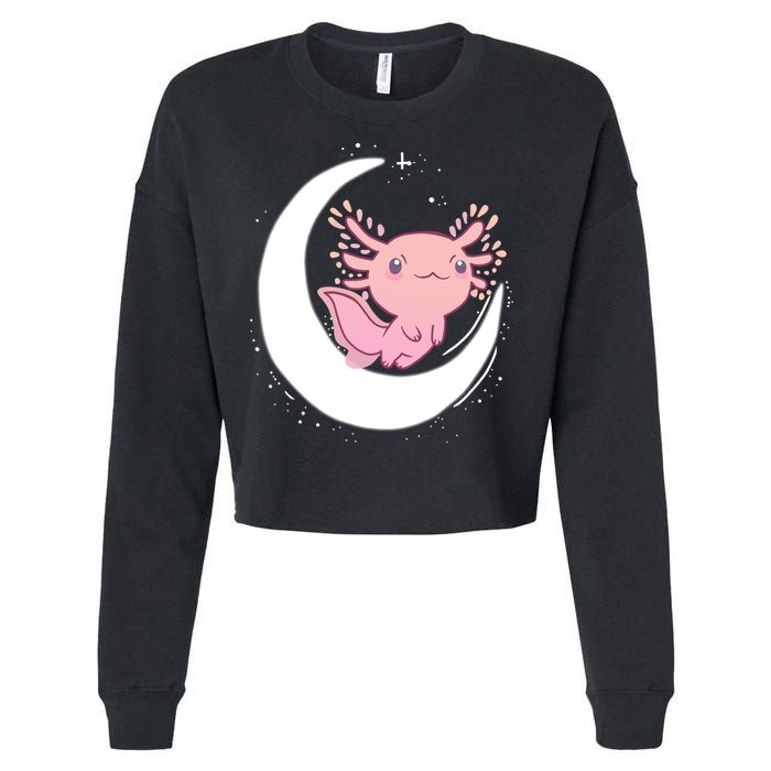 Space Axolotl Cropped Pullover Crew