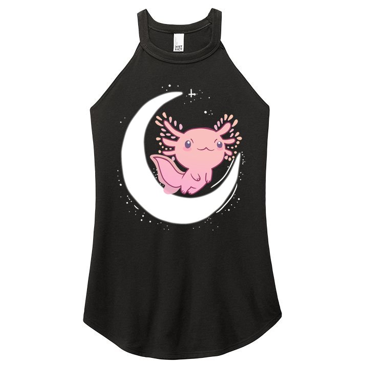 Space Axolotl Women's Perfect Tri Rocker Tank