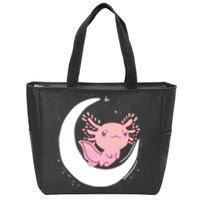 Space Axolotl Zip Tote Bag