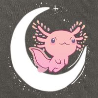 Space Axolotl Cotton Canvas Backpack