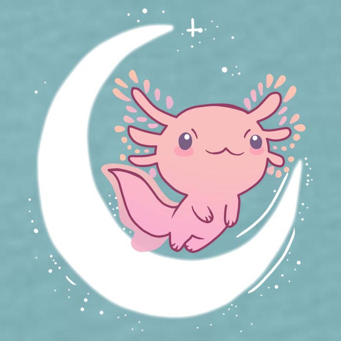 Space Axolotl Sueded Cloud Jersey T-Shirt