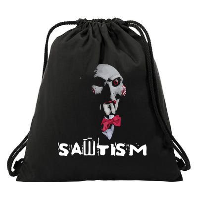 Sawtism Autism Drawstring Bag