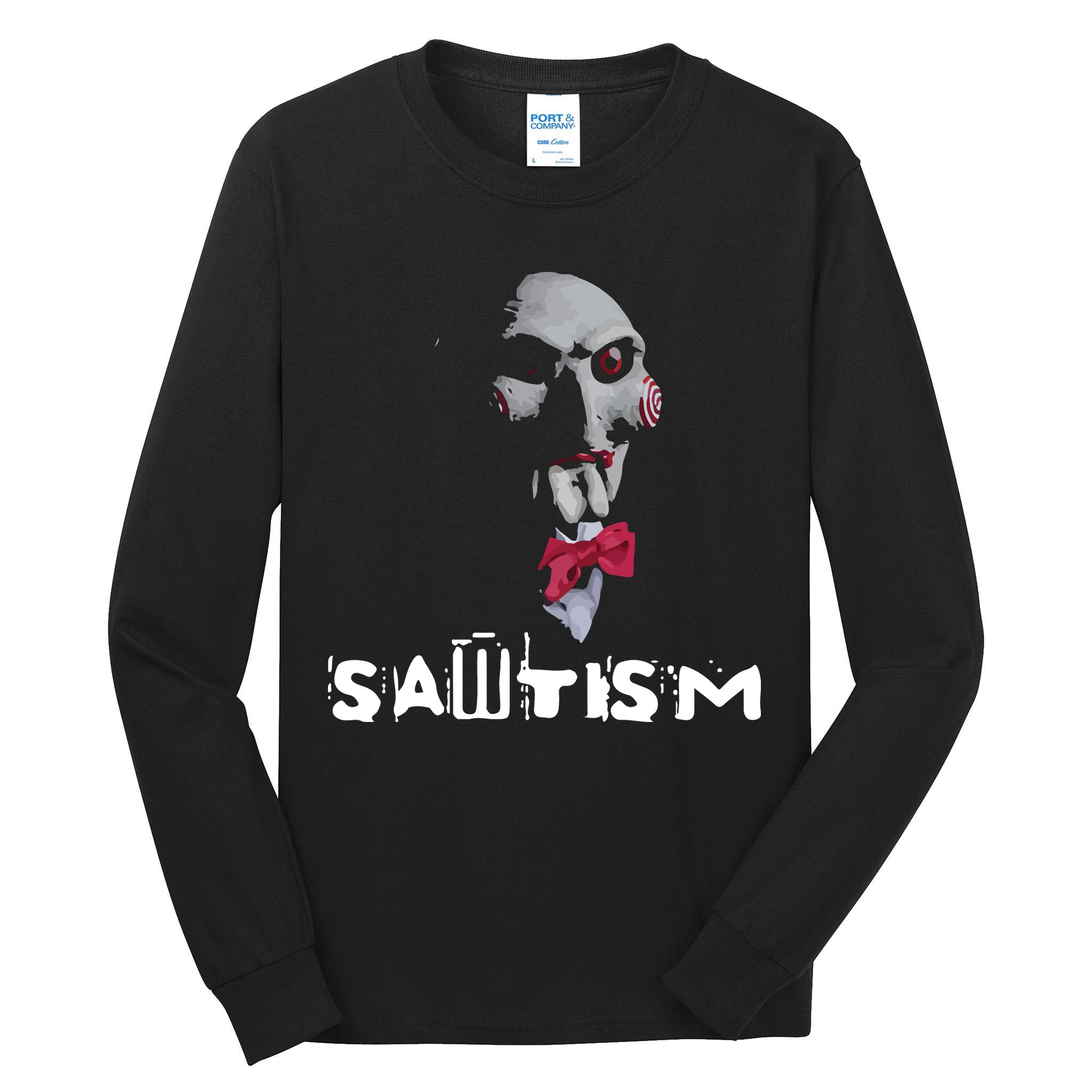 Sawtism Autism Tall Long Sleeve T-Shirt