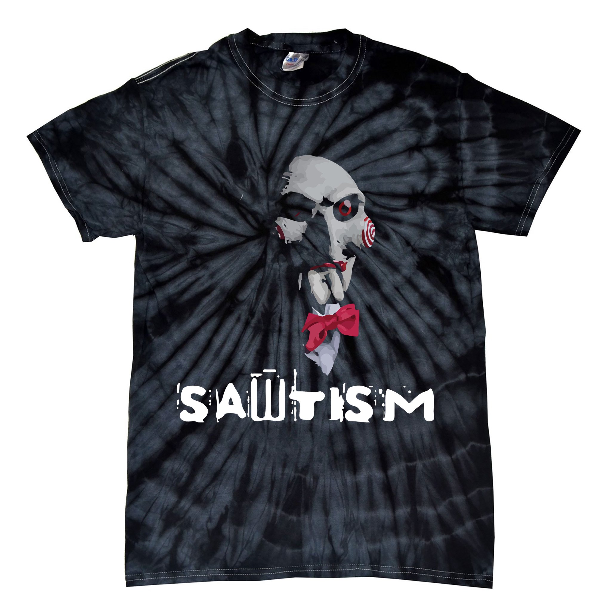 Sawtism Autism Tie-Dye T-Shirt